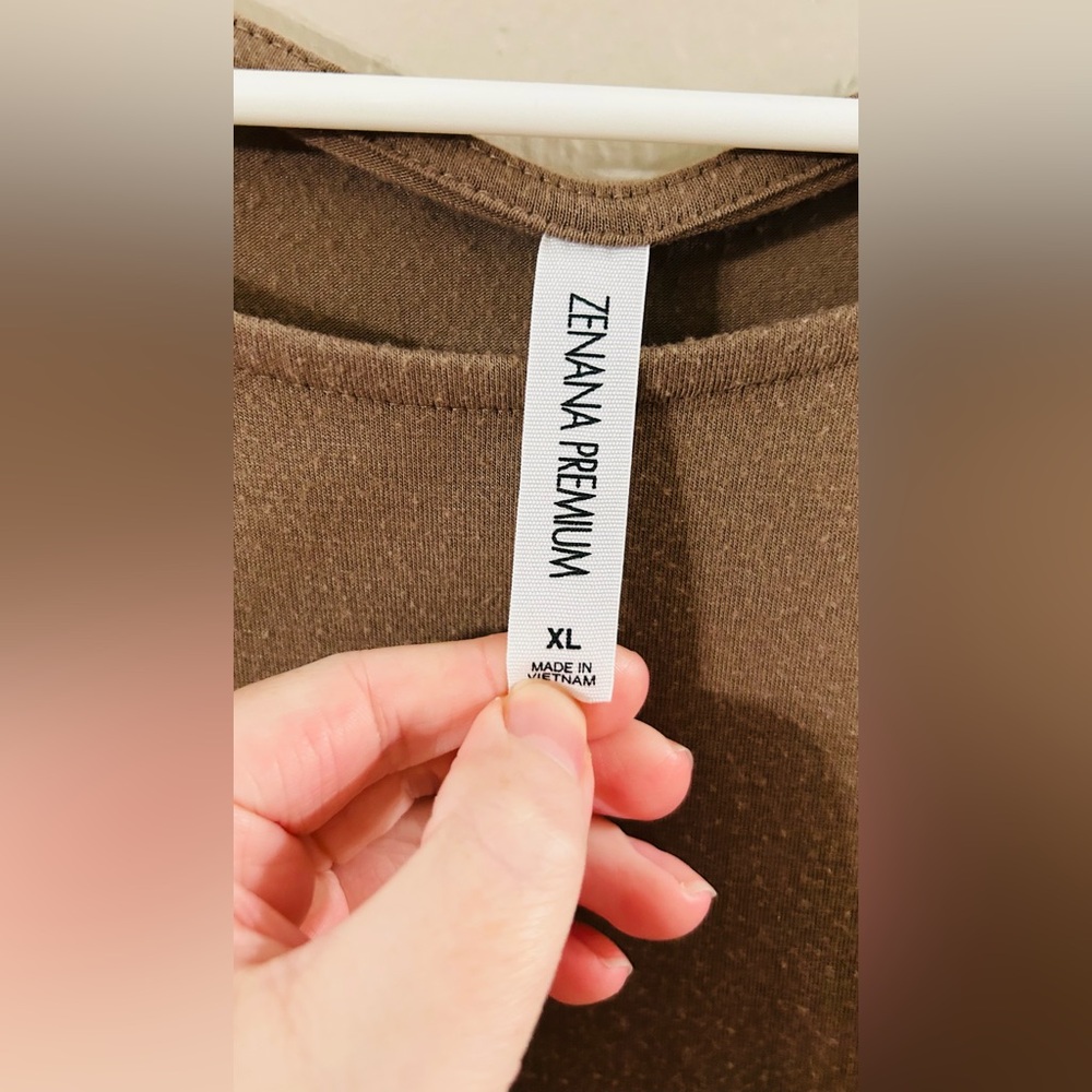 Zenana Premium Brown Top - Picture 2 of 3